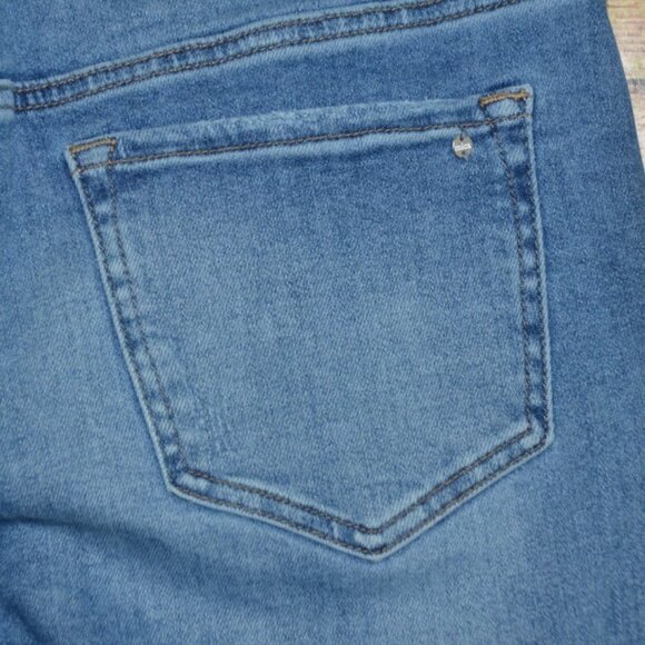 Mica Ladies Light Wash Wide Leg Jeans Size 29 High Rise Stretch Casual Pockets - Picture 6 of 11